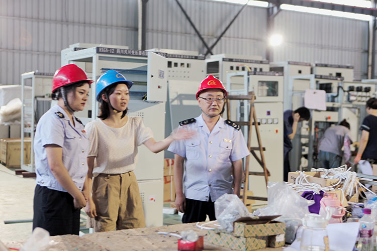 稅務干部到企業(yè)實地走訪。達州市稅務局供圖
