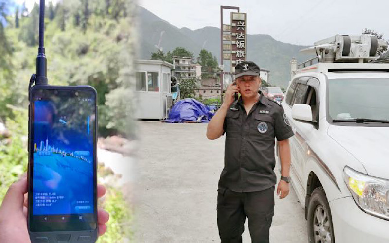 天通衛星電話。中國電信四川公司供圖