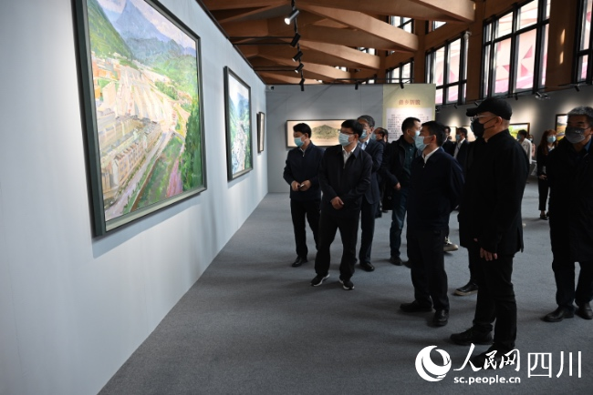書畫展現(xiàn)場。宋明攝