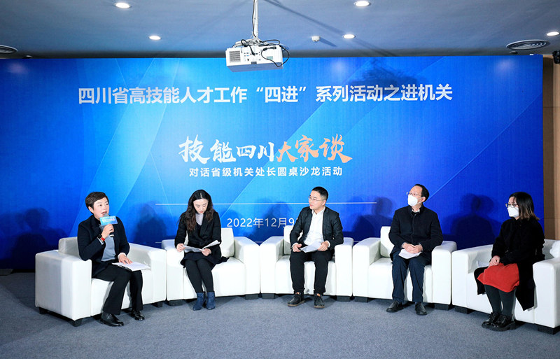 圓桌沙龍環節。四川省人力資源和社會保障廳供圖