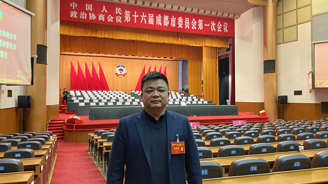 成都市政協委員、成都綠色會展新經濟創新中心主任孫松風。受訪者供圖