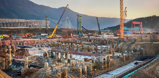 四川能投廣元燃氣發(fā)電項目建設正在加快推進。四川能投供圖