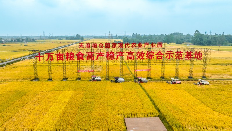 成都市天府糧倉國家現(xiàn)代農(nóng)業(yè)產(chǎn)業(yè)園區(qū)。