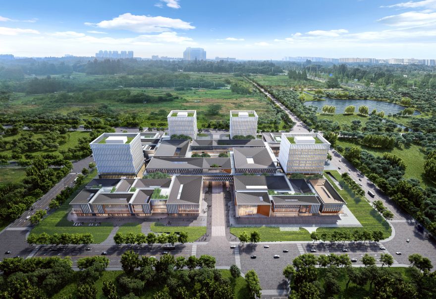 成都芯谷產(chǎn)業(yè)功能區(qū)配套設施建設項目效果圖。中建三局一公司供圖