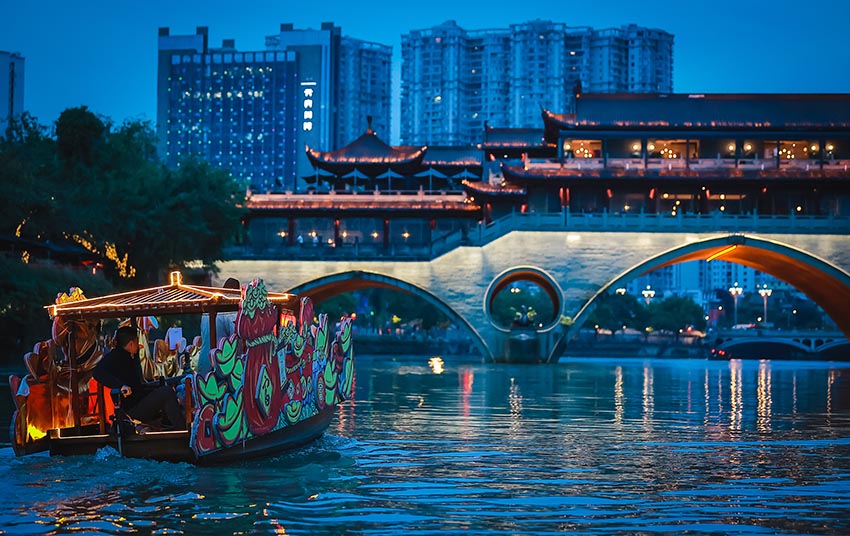 夜游錦江。錦江區文旅局供圖