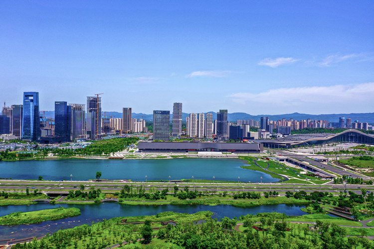 天府公園一角。天府新區(qū)融媒體中心供圖