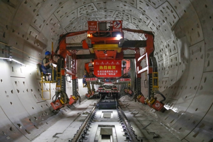軌道交通資陽線短軌通現場。成都地鐵供圖