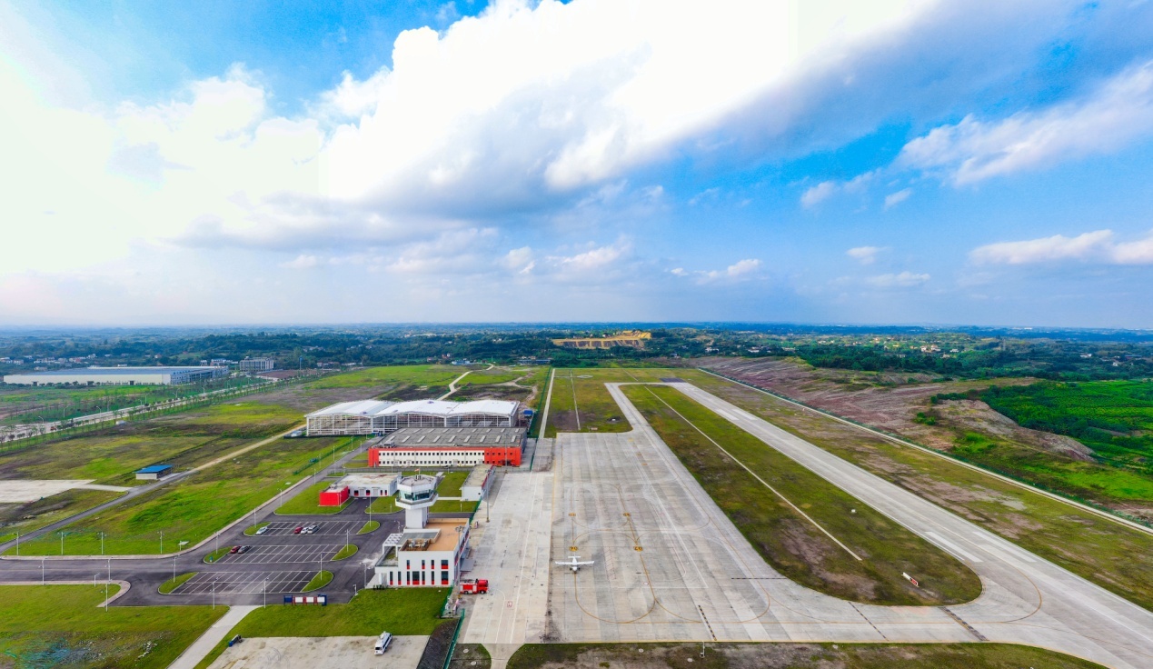 自貢航空產業園（資料圖）。自貢市貢井區委宣傳部供圖