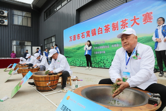 制茶高手上演指尖上的激烈“較量”。馬發海供圖