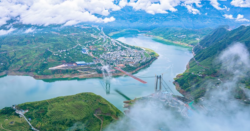 俯瞰大橋。蜀道集團供圖