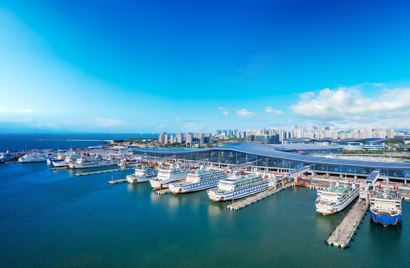 海口新海港。瓊州海峽輪渡公司供圖