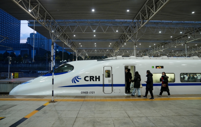 列車抵達成都東站。成都車站供圖