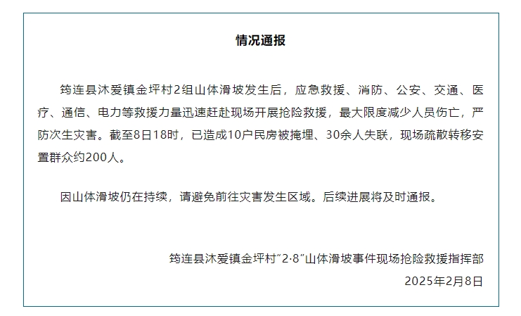 情況通報截圖