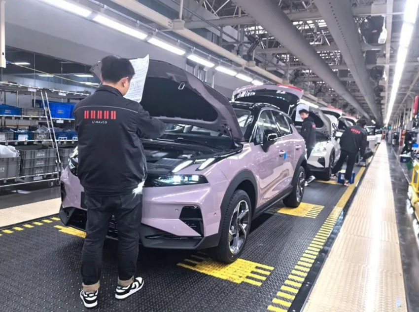 領克汽車成都基地已開工生產。成都市經信局市新經濟委供圖