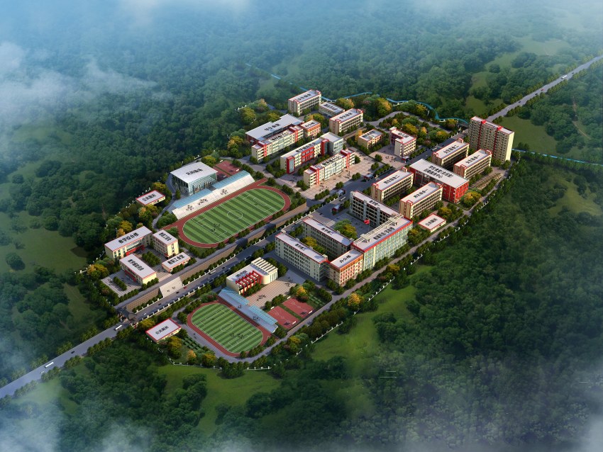 雅江縣呷拉教育園區(qū)效果圖。甘孜州教育和體育局供圖