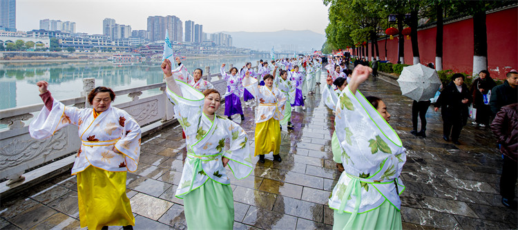 漢服巡游隊。利州區委宣傳部供圖