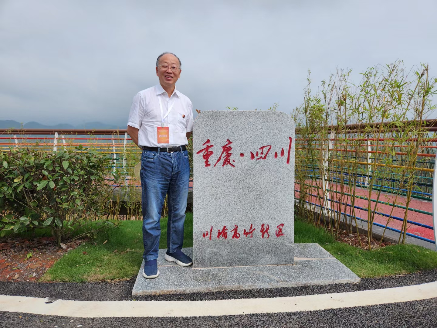 李后強(qiáng)在川渝高竹新區(qū)。李后強(qiáng)供圖