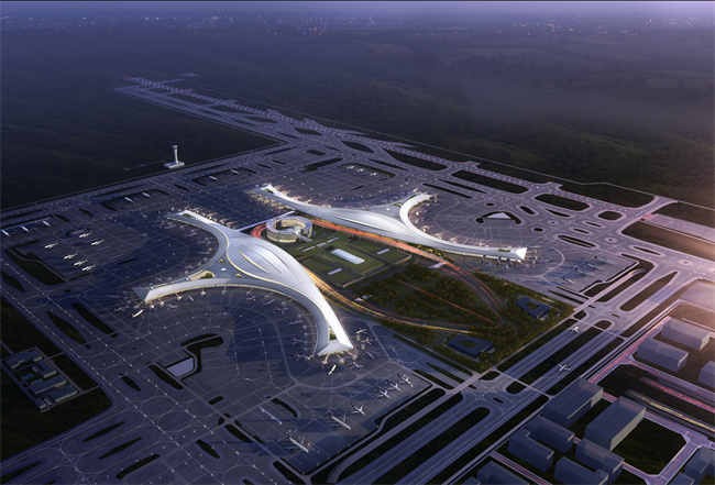 成都天府國際機場。中建西南院供圖