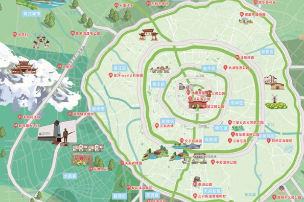 看過來！成都推出最新10份春季文旅地圖