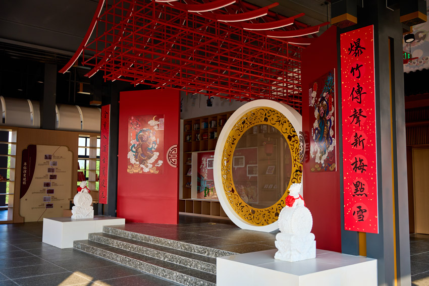 年俗書局內景。綿竹金申文旅公司供圖