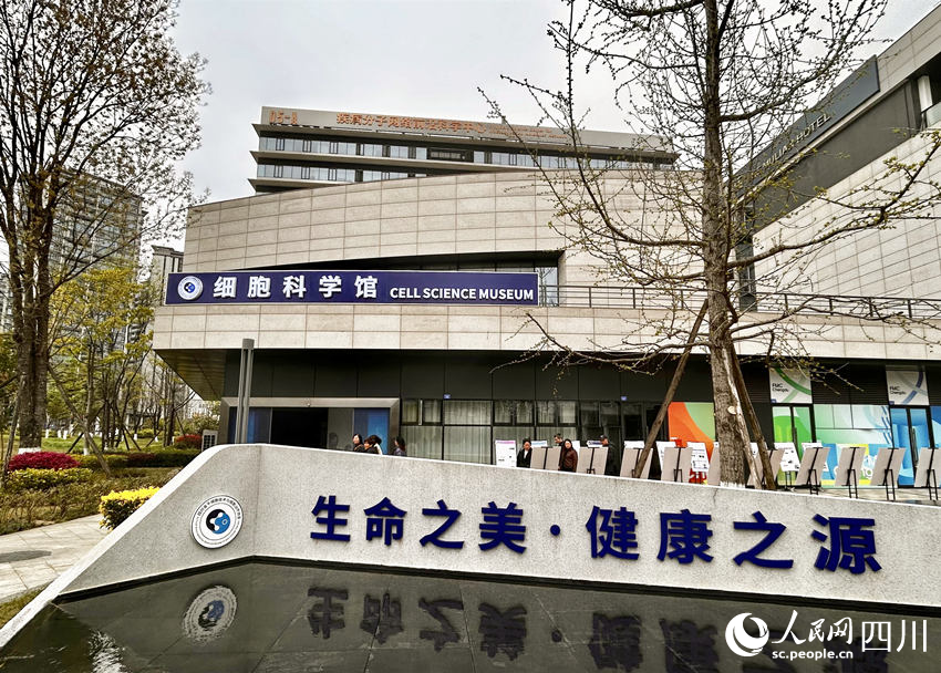 位于成都前沿醫學中心的細胞科學館。人民網 彭茜攝
