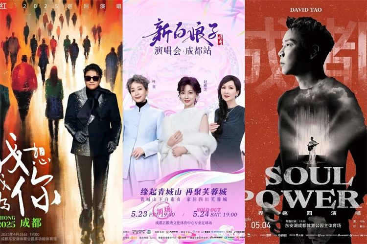 明星商演宣傳海報。成都市文廣旅局供圖