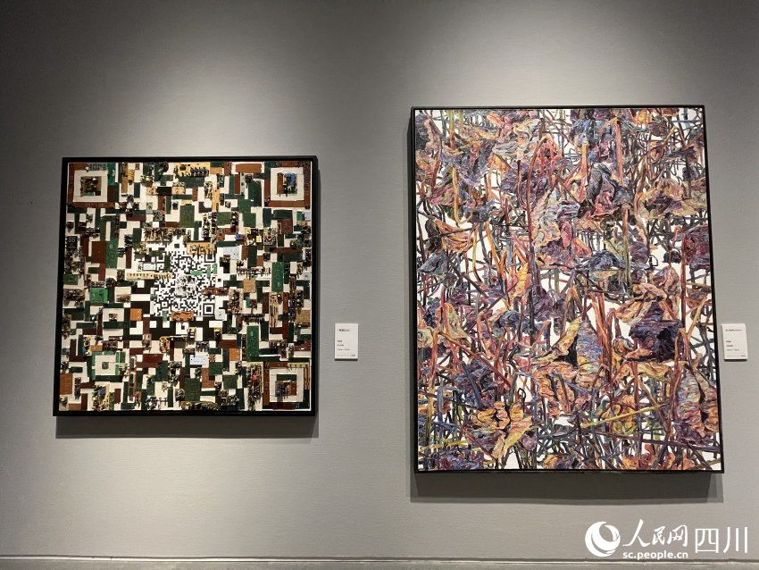 展出作品。人民網 王凡攝