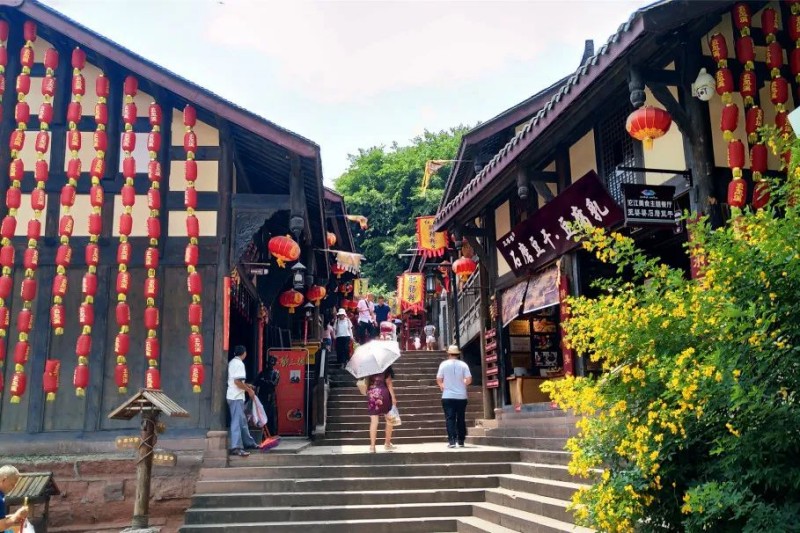五鳳溪古鎮。成都市文廣旅局供圖