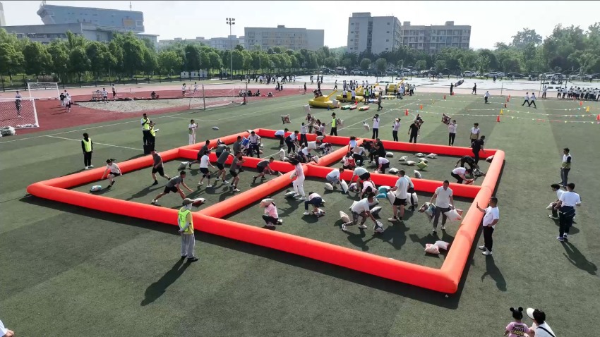 職工運動會現(xiàn)場。羅宇豪供圖