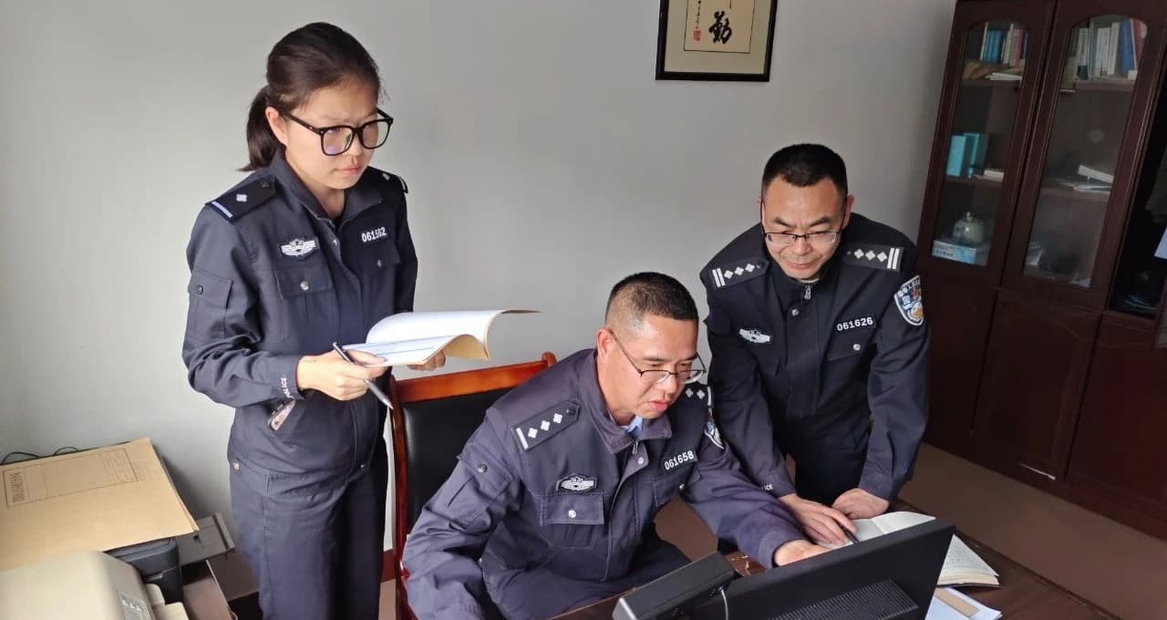警方破獲跨市萬元流竄案。雁江警方供圖