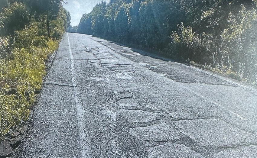 改造前的道路。受訪者供圖