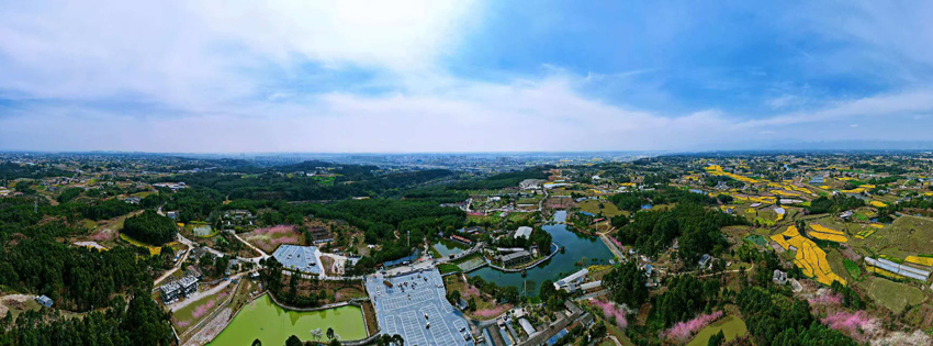 產業園區鳥瞰圖?；ㄇD鎮黨委供圖
