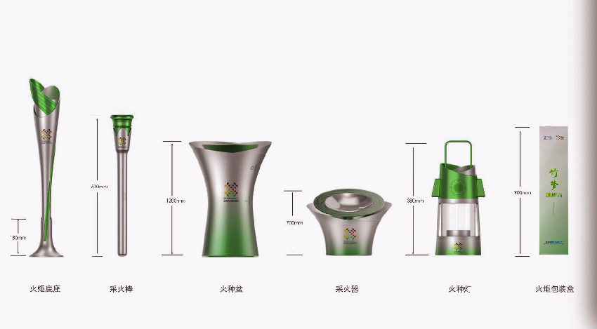 火炬配套設計圖匯總。 成都世運會執委會供圖
