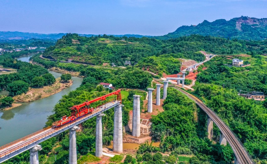 項(xiàng)目建設(shè)現(xiàn)場。蜀道集團(tuán)供圖