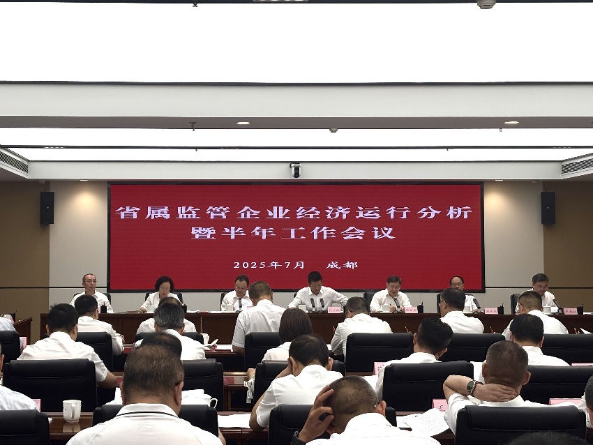 四川省國(guó)資委會(huì)議現(xiàn)場(chǎng)。肖瑤攝