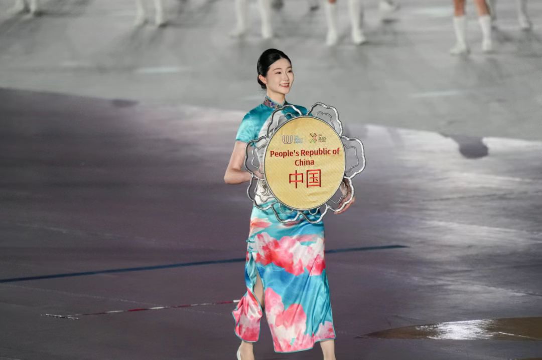 2025年成都世運會開幕式指示牌。成都世運會開閉幕式導演組供圖