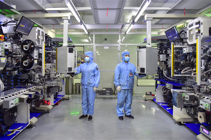 長(zhǎng)虹新能源5G工廠，全連接數(shù)字工廠賦能全過(guò)程精細(xì)化管理。長(zhǎng)虹供圖